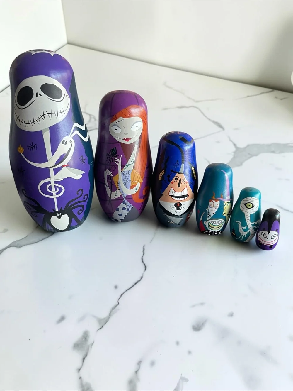 Walt Disney Gallery Nightmare Before Christmas Nesting Dolls Ltd Ed 2500